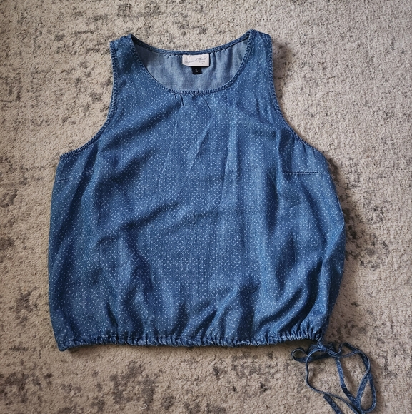 Universal Thread Lyocell Drawstring Hem Tank - Picture 2 of 9